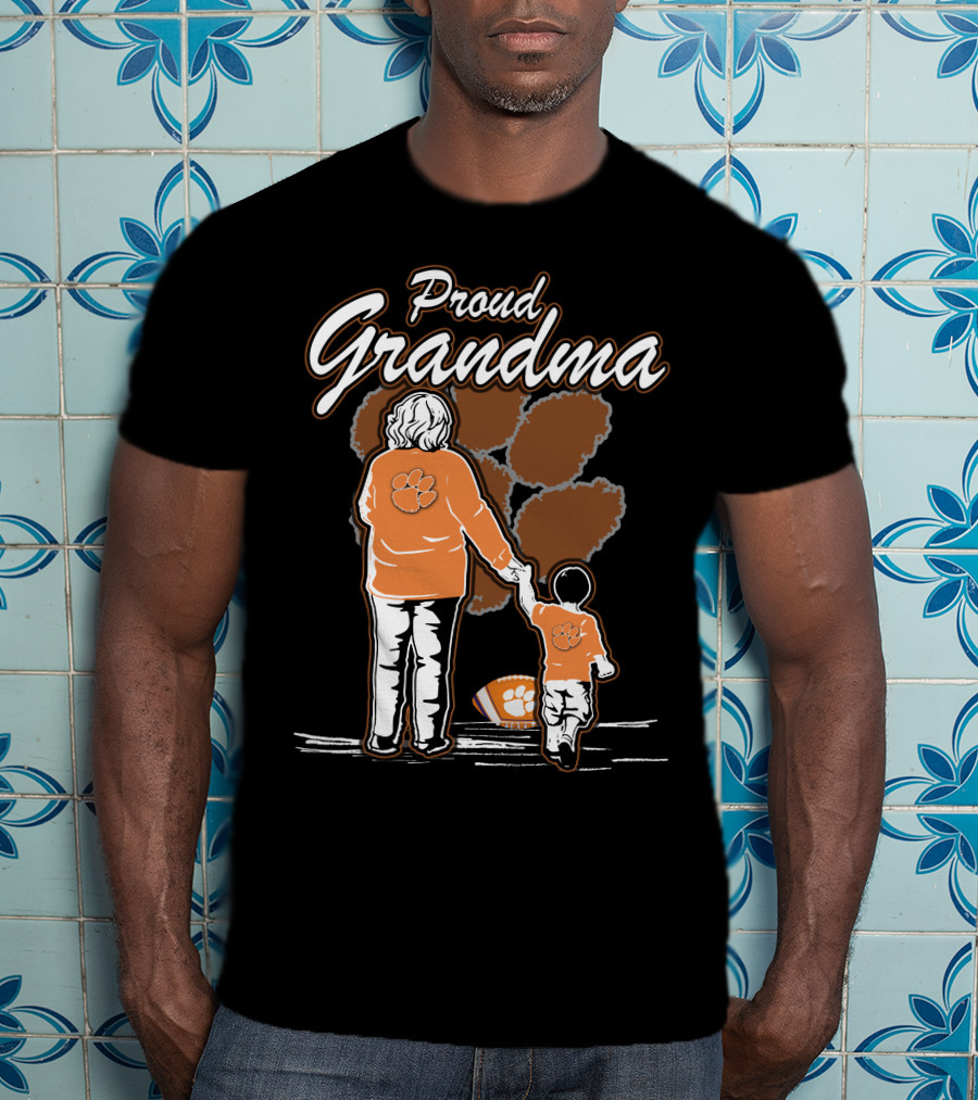 Proud Grandma Clemson Tigers Family Connection T-Shirt