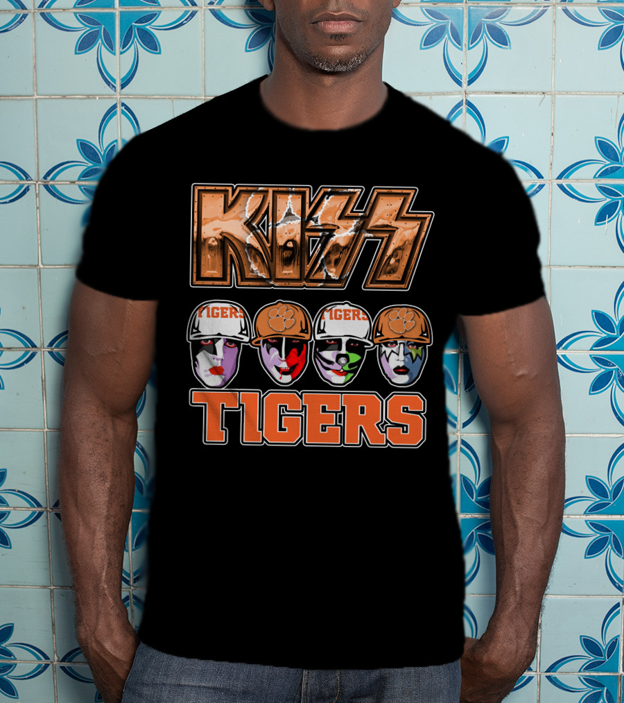 KISS Clemson Tigers Face Paint Iconic T-Shirt