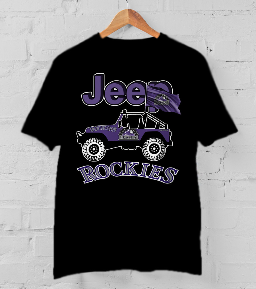 Jeep Rockies Purple Off-Road Adventure Rugged T-Shirt