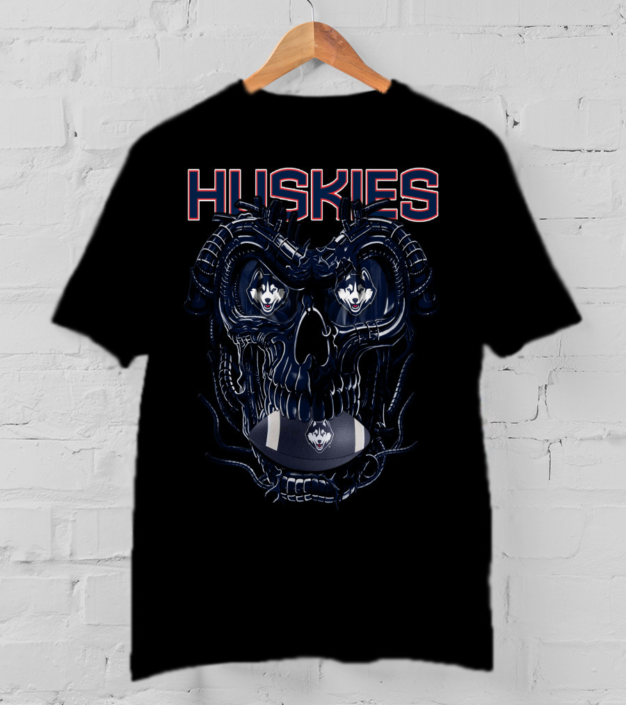 Huskies Dragonskull Football Helmet T-Shirt
