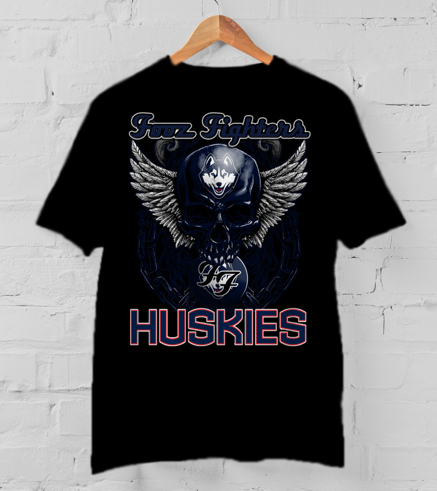 Foo Fighters Huskies Winged Skull T-Shirt