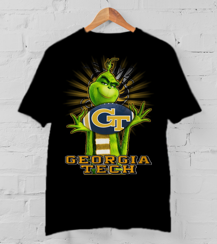 Grinch Georgia Tech Yellow Jackets GT Football T-Shirt