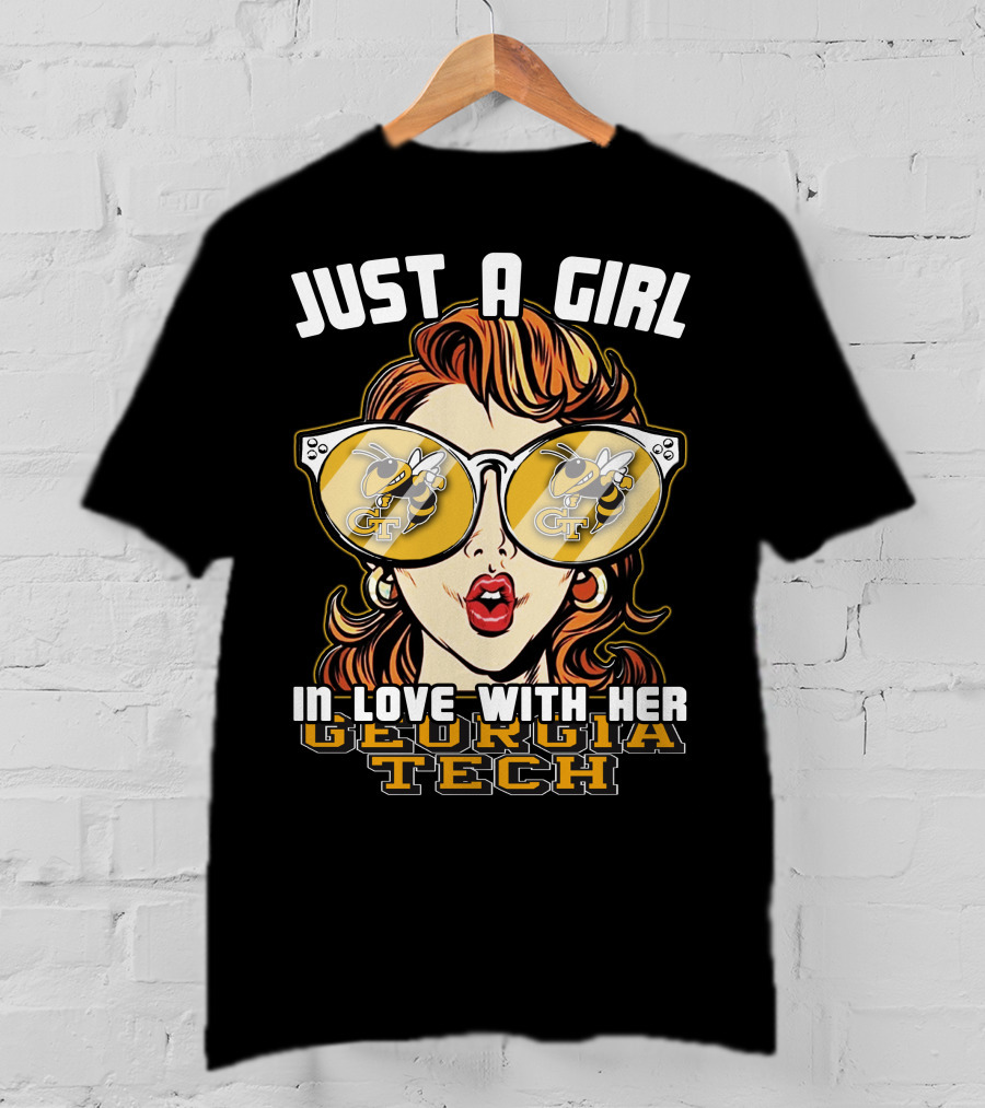 Just A Girl In Love With Her Georgia Tech Yellow Jackets T-Shirt