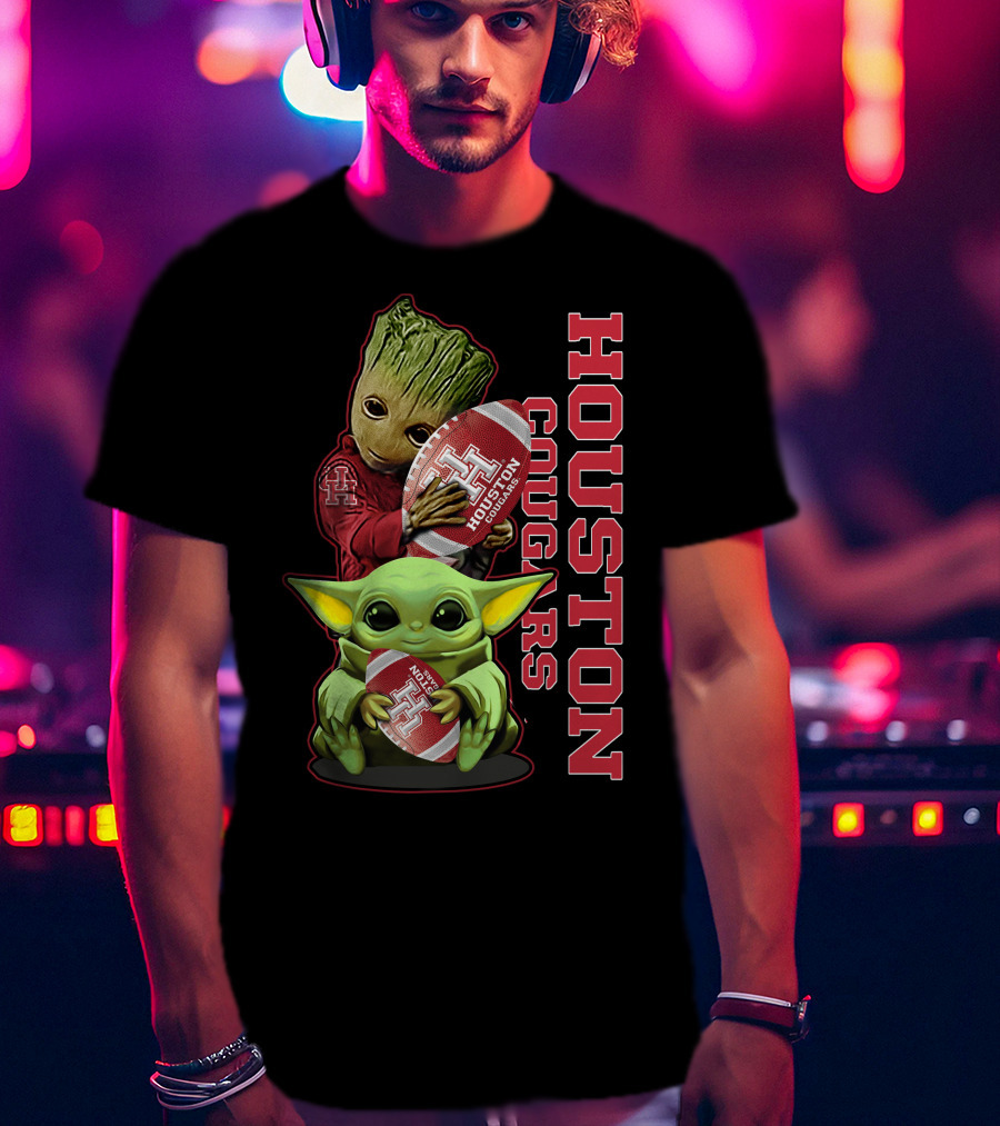 Grzd Houston Cougars Football Baby Alien Tree Creature T-Shirt