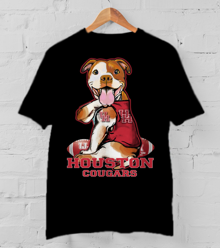 Houston Cougars UH Pittbull Football T-Shirt