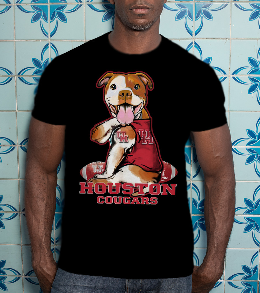 Houston Cougars UH Pittbull Football T-Shirt