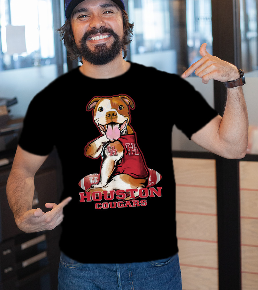 Houston Cougars UH Pittbull Football T-Shirt