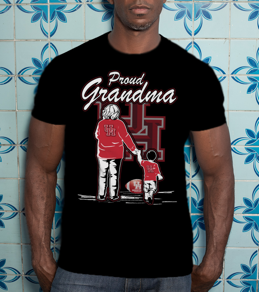 Proud Grandma Houston Cougars UH Football Family T-Shirt