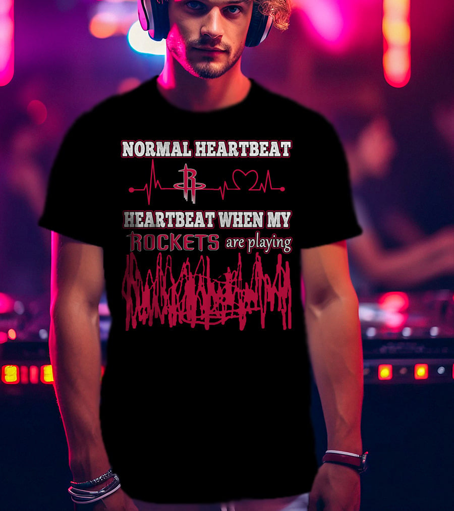 Normal Heartbeat Heartbeat When My Rockets Are Playing T-Shirt