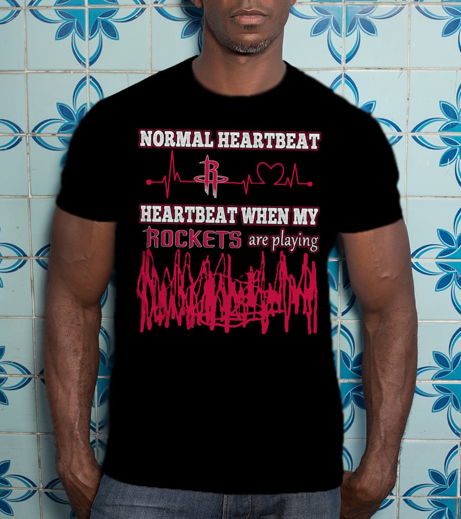 Normal Heartbeat Heartbeat When My Rockets Are Playing T-Shirt