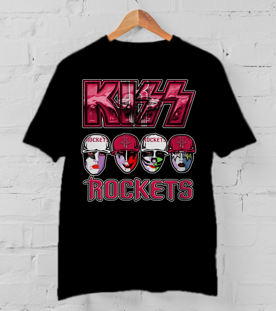 KISS Houston Rockets Faces T-Shirt