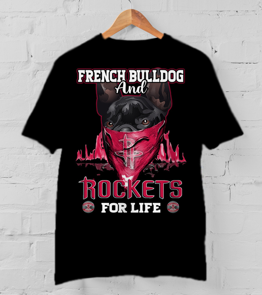 French Bulldog And Rockets For Life T-Shirt