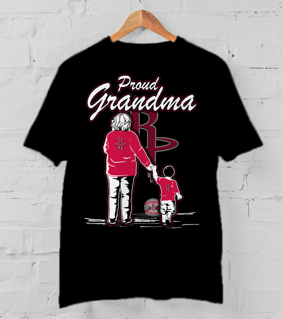 Proud Grandma Houston Rockets Family Fan T-Shirt