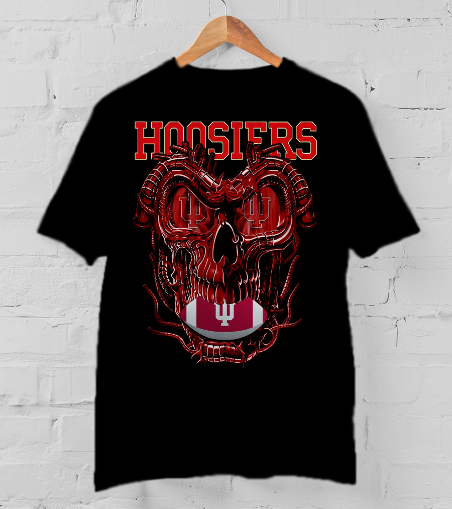 Hoosiers Dragonskull Indiana Football T-Shirt
