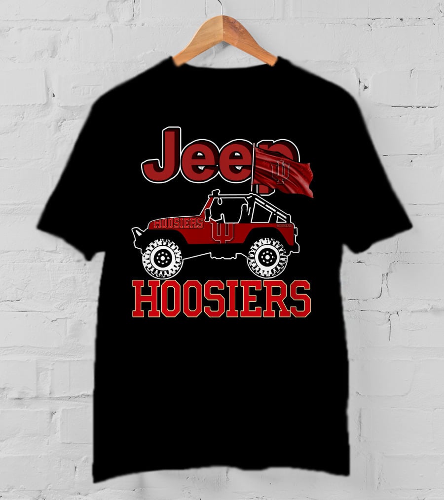Jeep Indiana Hoosiers Red Flag T-Shirt