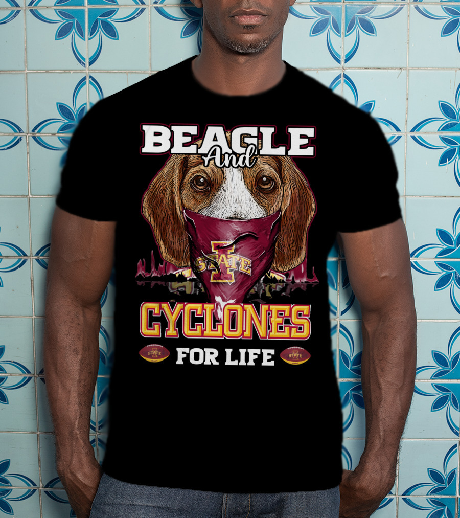 Beagle And Iowa State Cyclones For Life T-Shirt