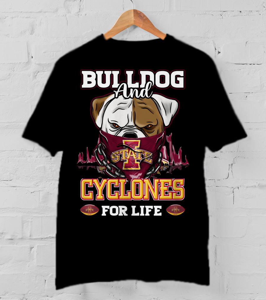 Bulldog And Cyclones For Life State T-Shirt