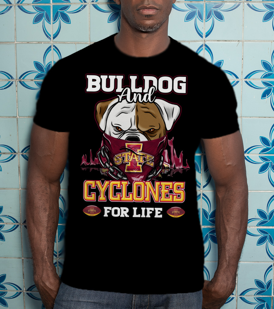 Bulldog And Cyclones For Life State T-Shirt