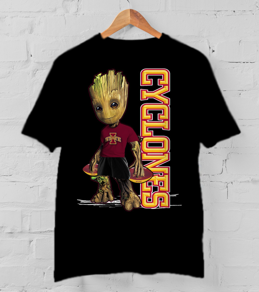 Groot Iowa State Cyclones Marvel Character Crossover T-Shirt
