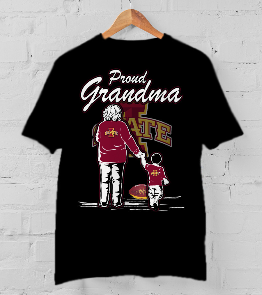 Proud Grandma Iowa State Cyclones Football Family T-Shirt