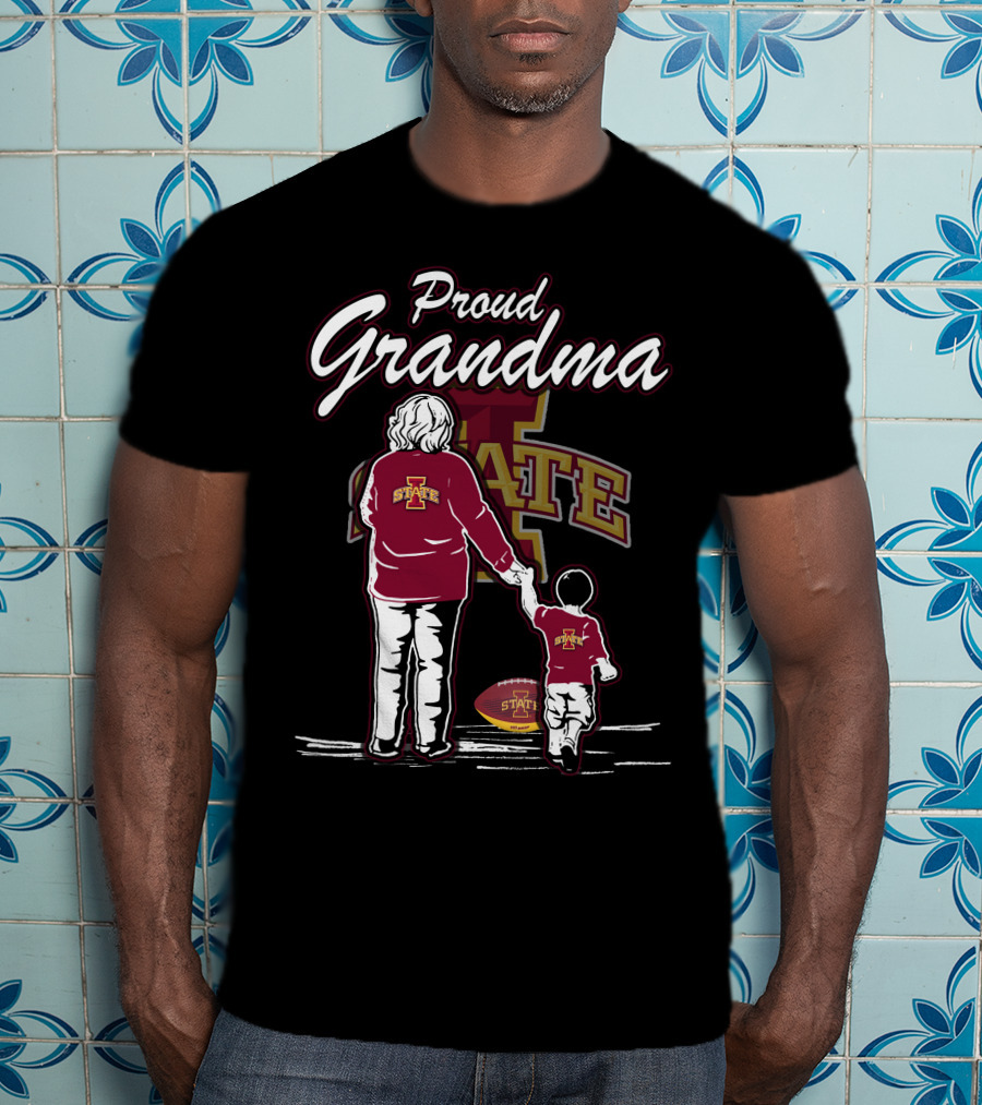 Proud Grandma Iowa State Cyclones Football Family T-Shirt