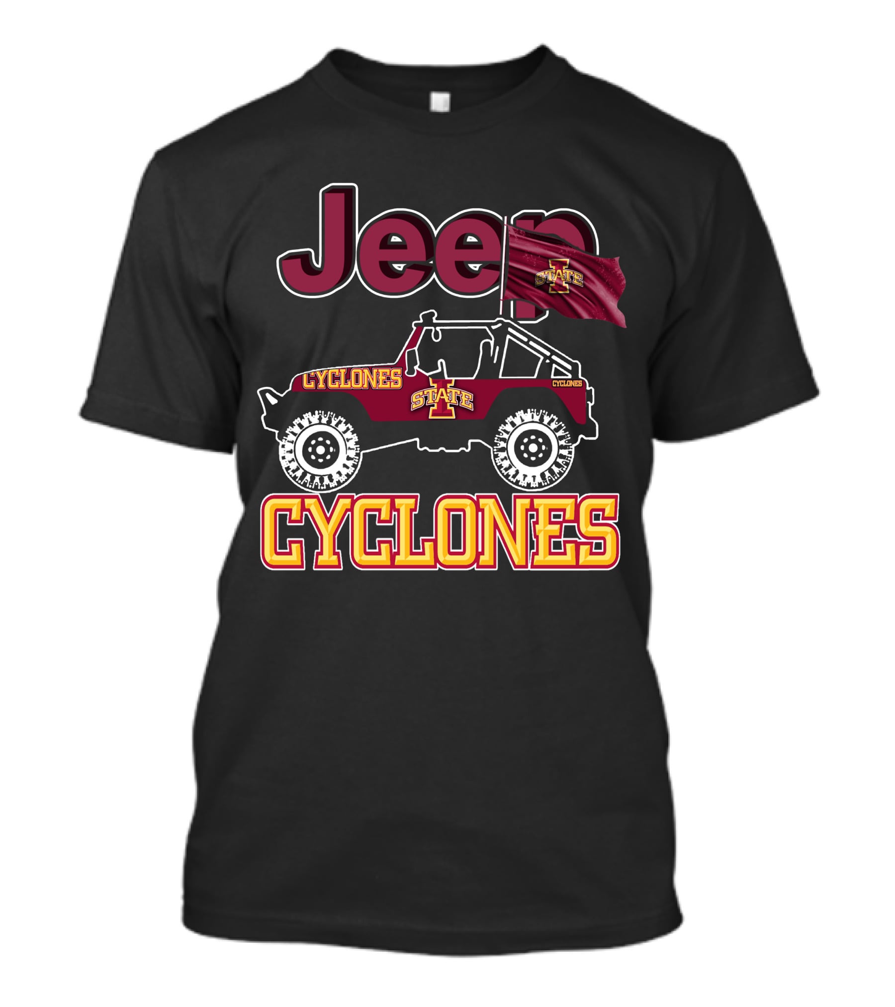 Jeep Iowa State Cyclones State Cyclones Jeep Cyclones T-Shirt