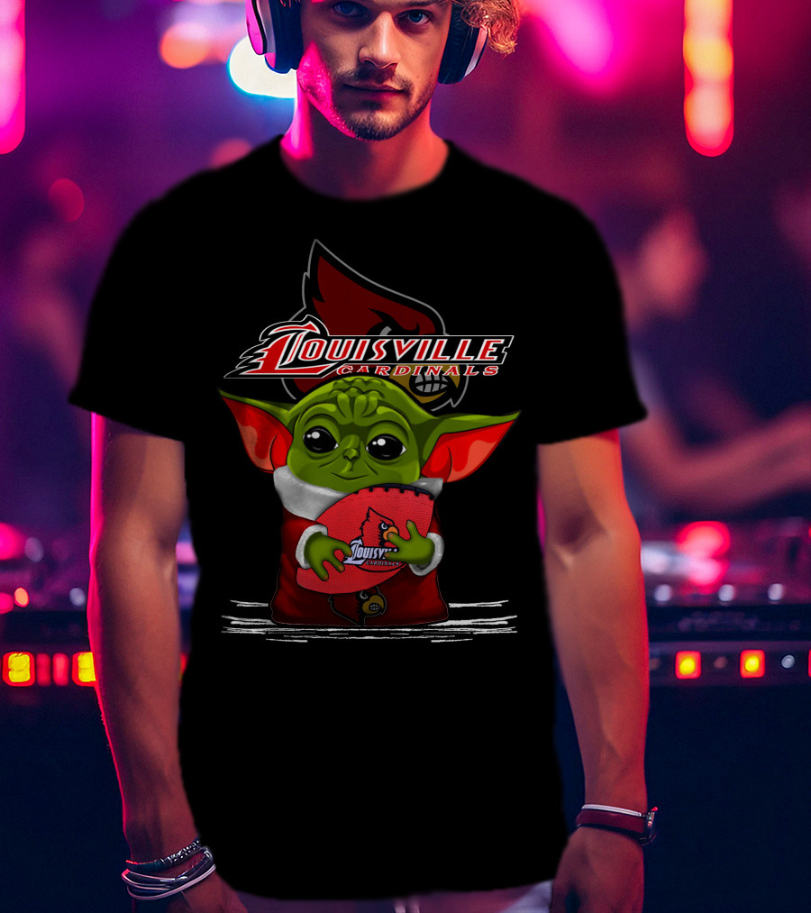 Louisville Cardinals Yoda Football Fan T-Shirt
