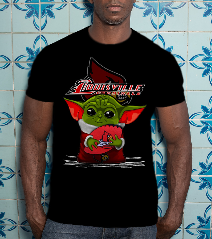 Louisville Cardinals Yoda Football Fan T-Shirt