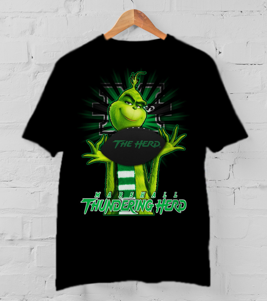 Marshall Thundering Herd Grinch The Herd T-Shirt