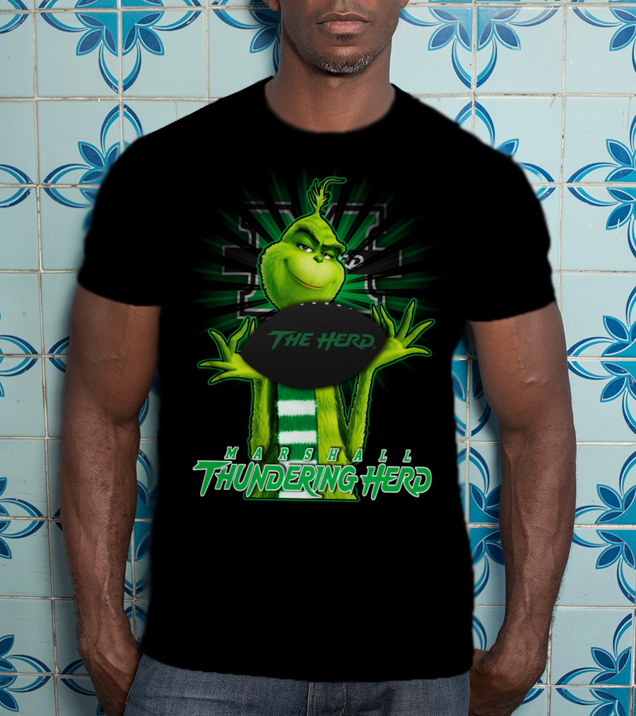 Marshall Thundering Herd Grinch The Herd T-Shirt