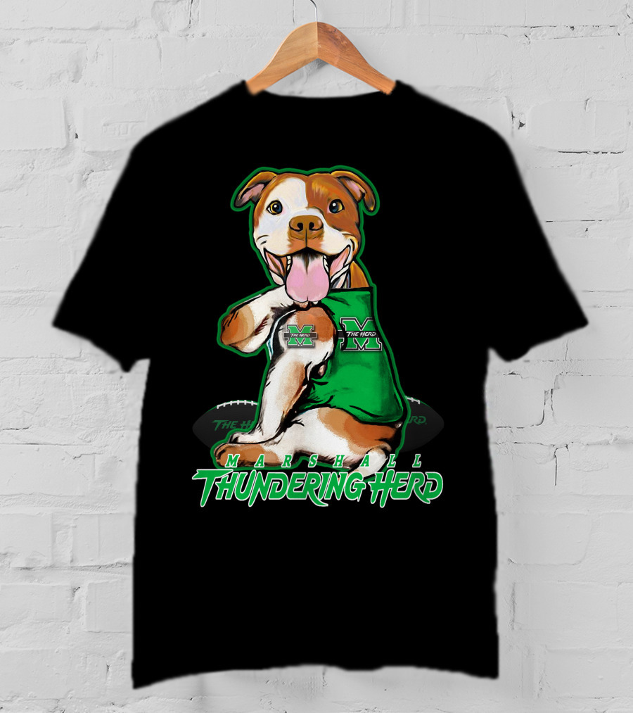 Marshall Thundering Herd Pittbull Mascot T-Shirt
