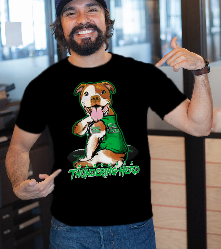 Marshall Thundering Herd Pittbull Mascot T-Shirt