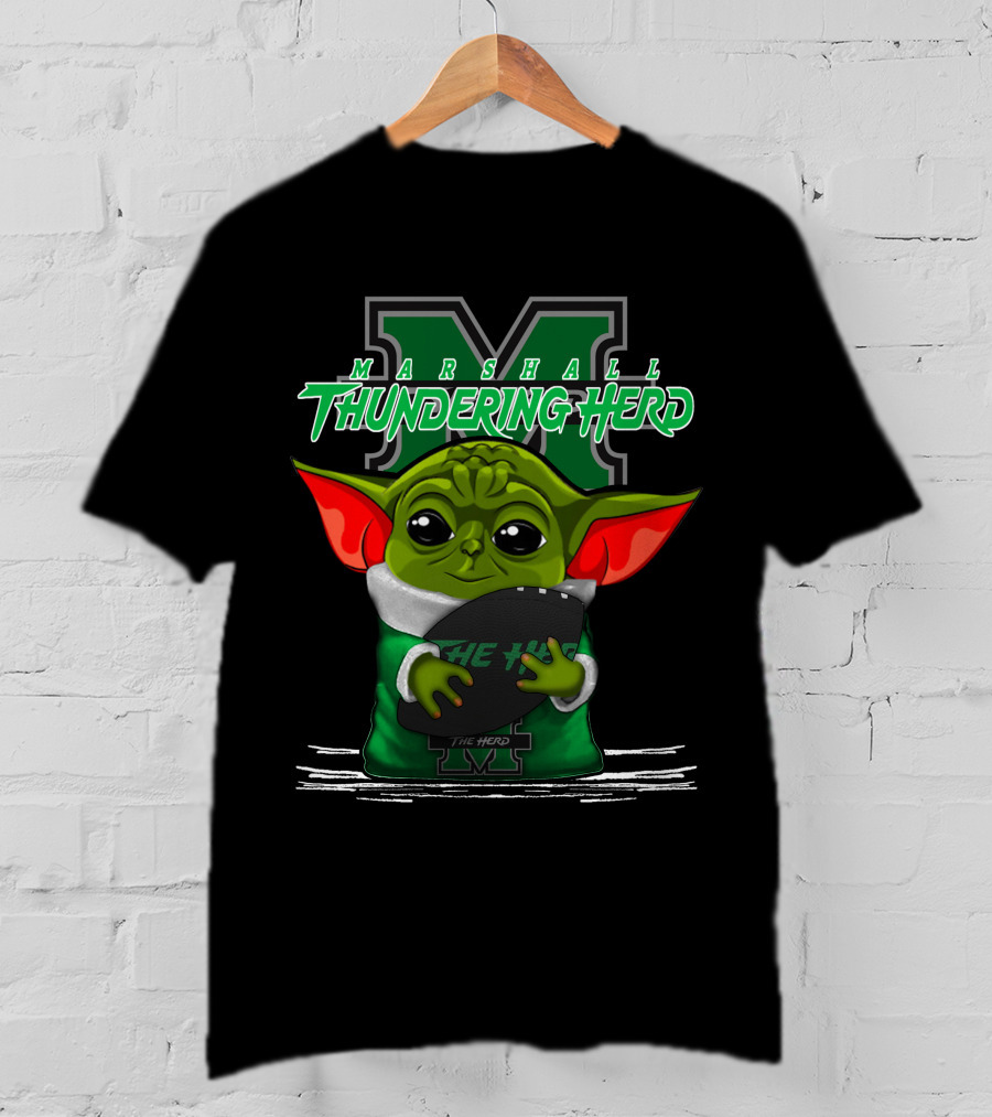 Marshall Thundering Herd Yoda The Herd T-Shirt