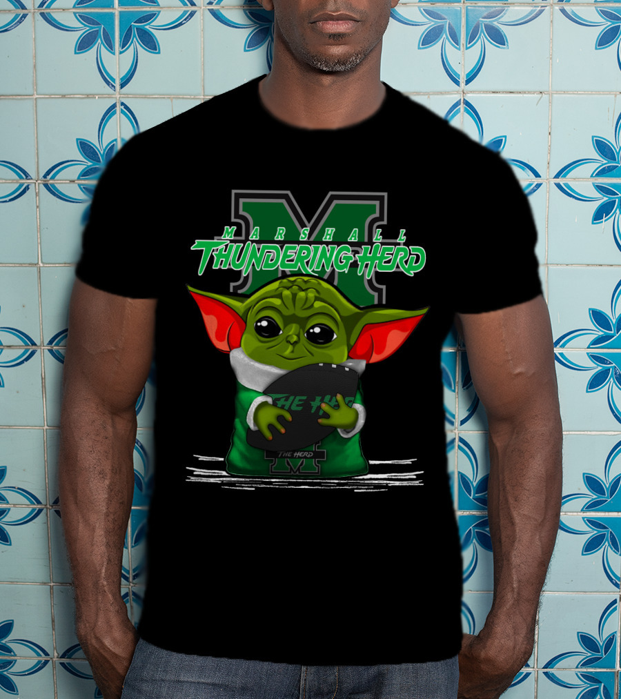 Marshall Thundering Herd Yoda The Herd T-Shirt
