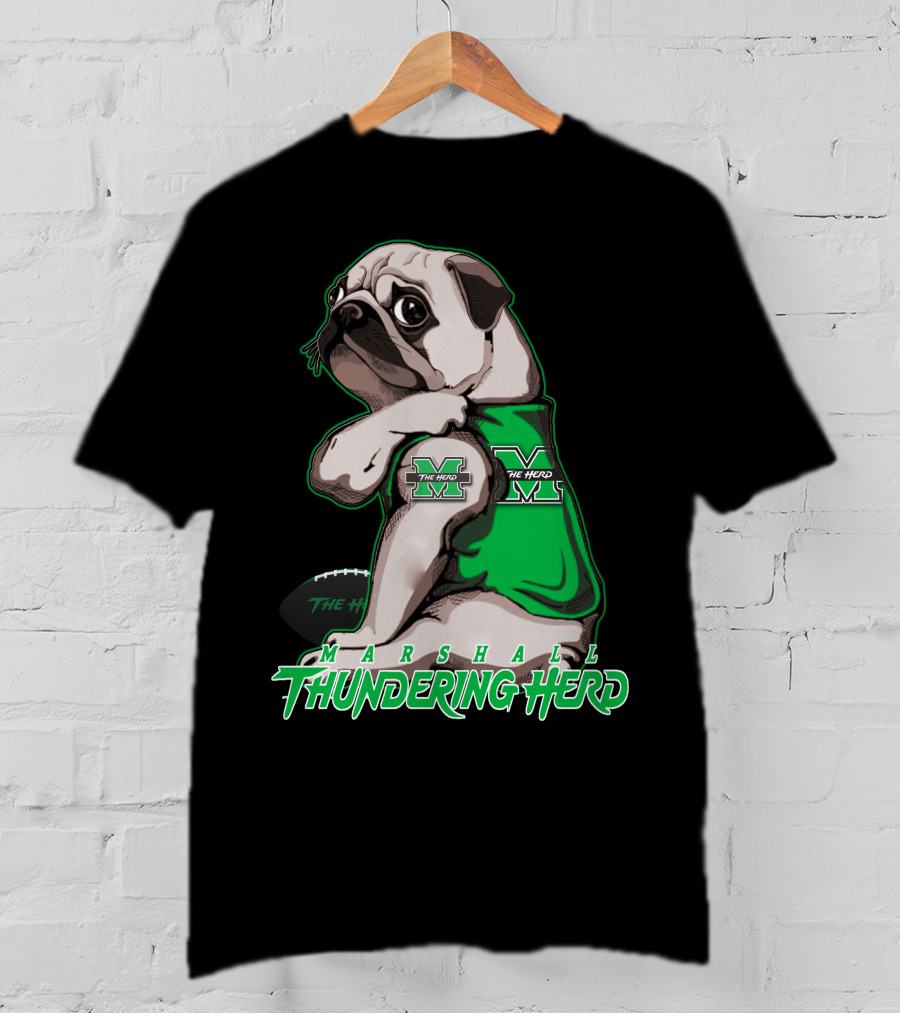 Marshall Thundering Herd Pug Mascot The Herd T-Shirt