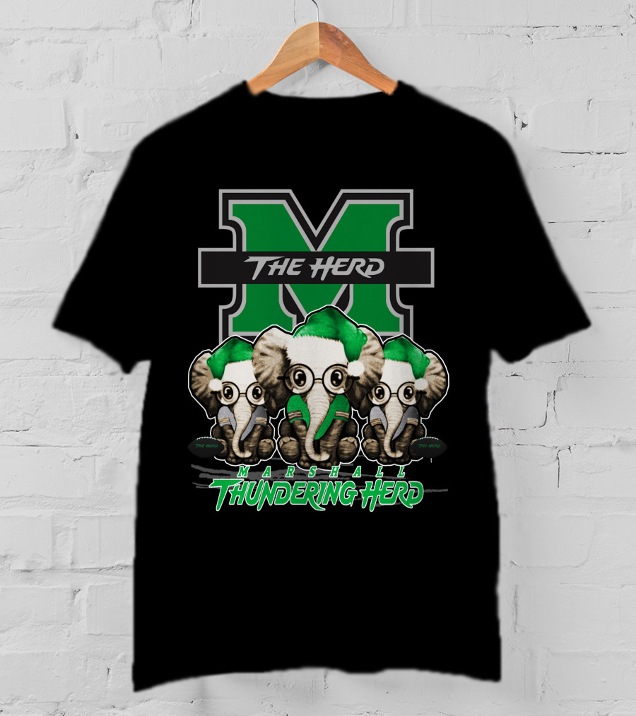 Marshall Thundering Herd Elephan Xmas The Herd T-Shirt