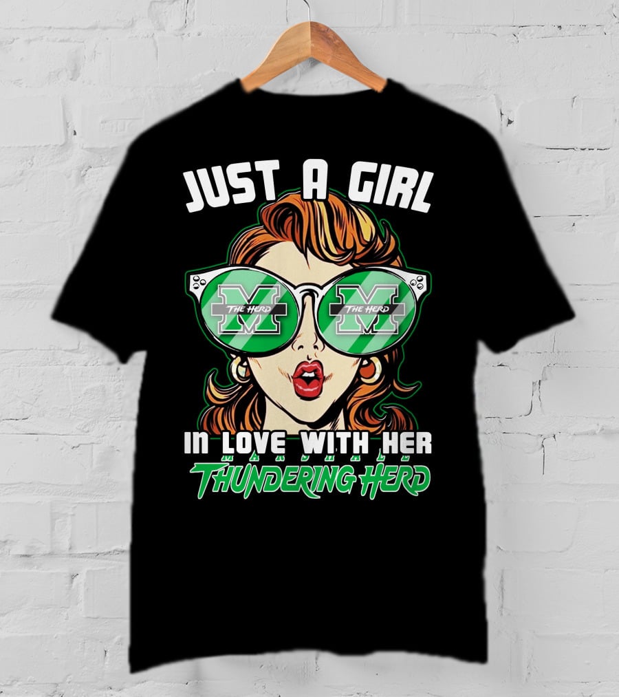 Just A Girl In Love With Her Thundering Herd T-Shirt