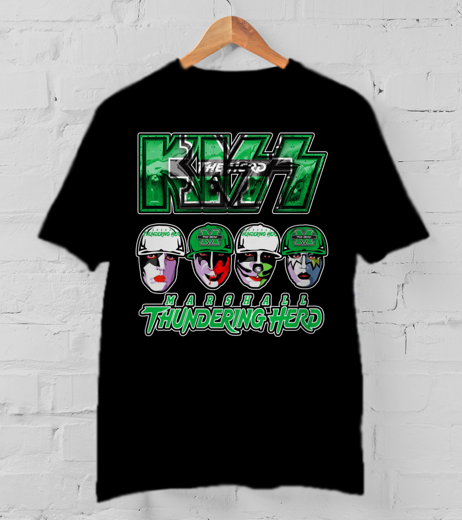 Kiss Marshall Thundering Herd The Herd Marshall Thundering Herd T-Shirt