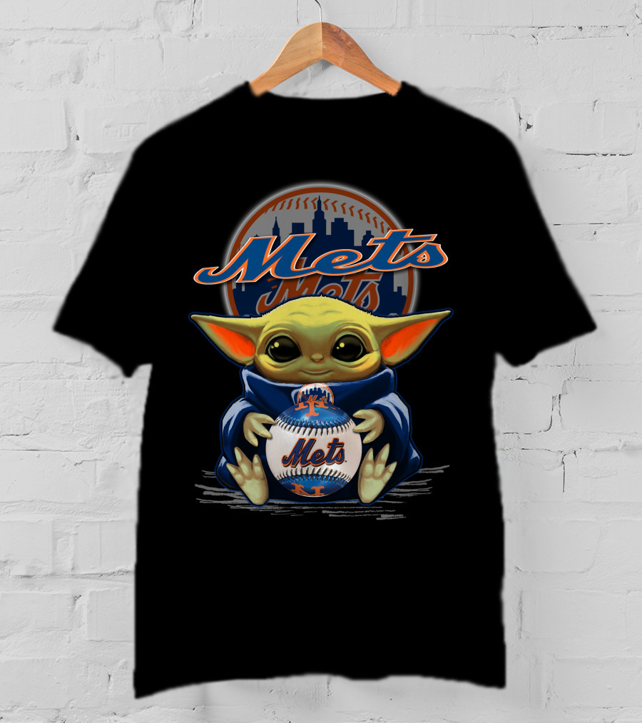 Mets Yoda Baseball Fan T-Shirt