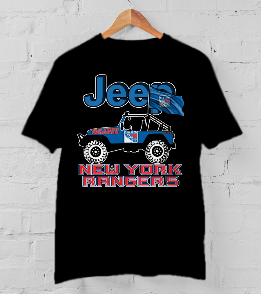 Jeep New York Rangers Off-Road Adventure Fan Gear T-Shirt