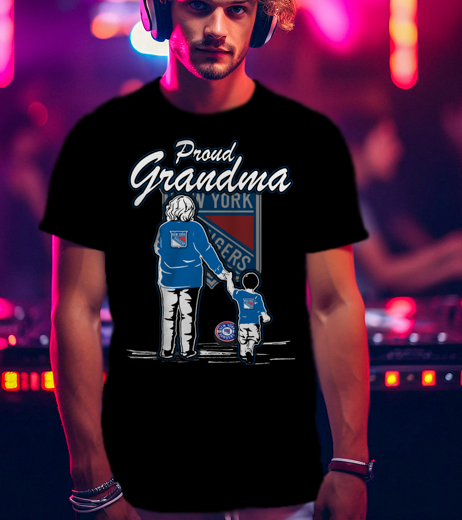 Proud Grandma New York Rangers Hockey T-Shirt