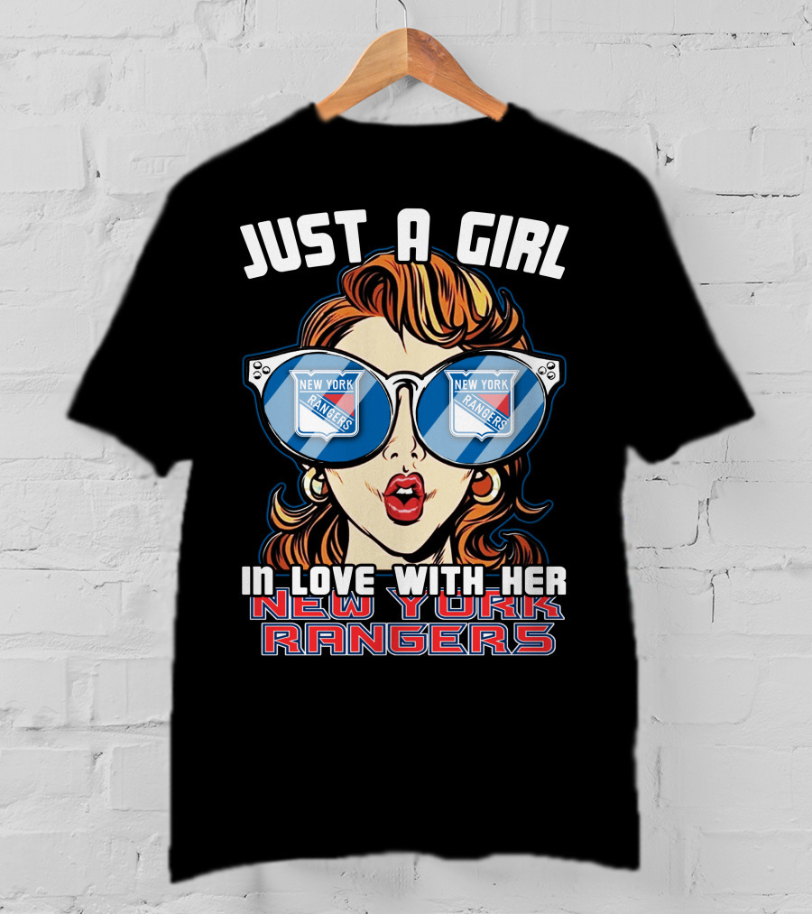 Just A Girl In Love With Her New York Rangers T-Shirt