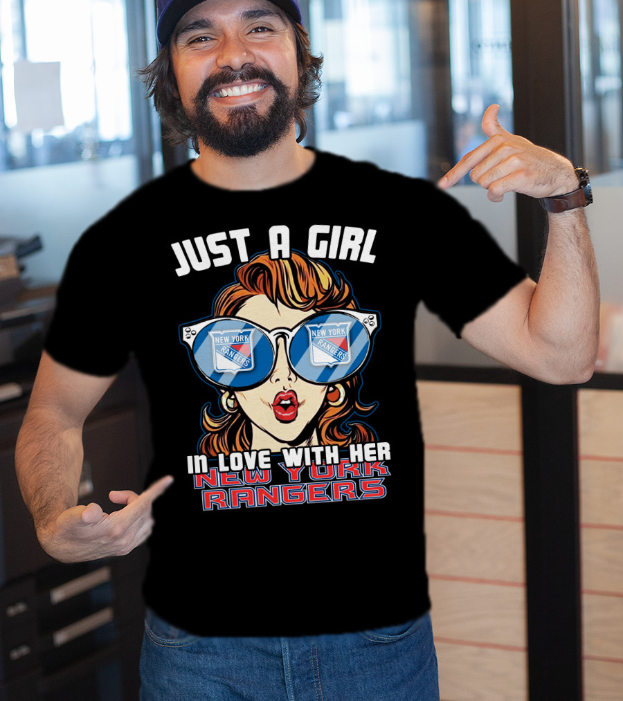 Just A Girl In Love With Her New York Rangers T-Shirt