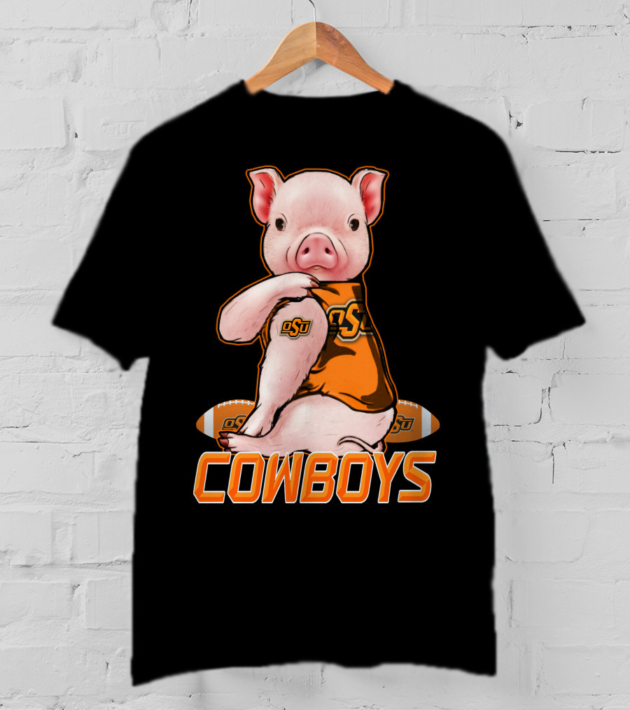 OSU Pig Cowboys Football Oklahoma State T-Shirt