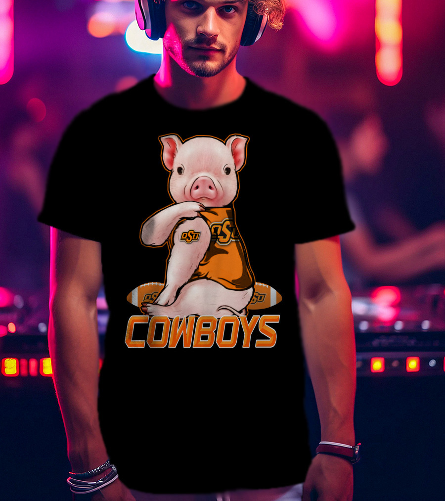 OSU Pig Cowboys Football Oklahoma State T-Shirt