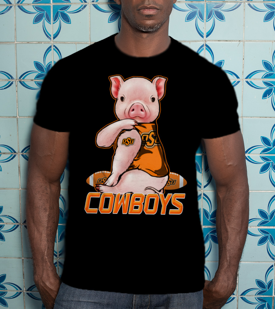OSU Pig Cowboys Football Oklahoma State T-Shirt