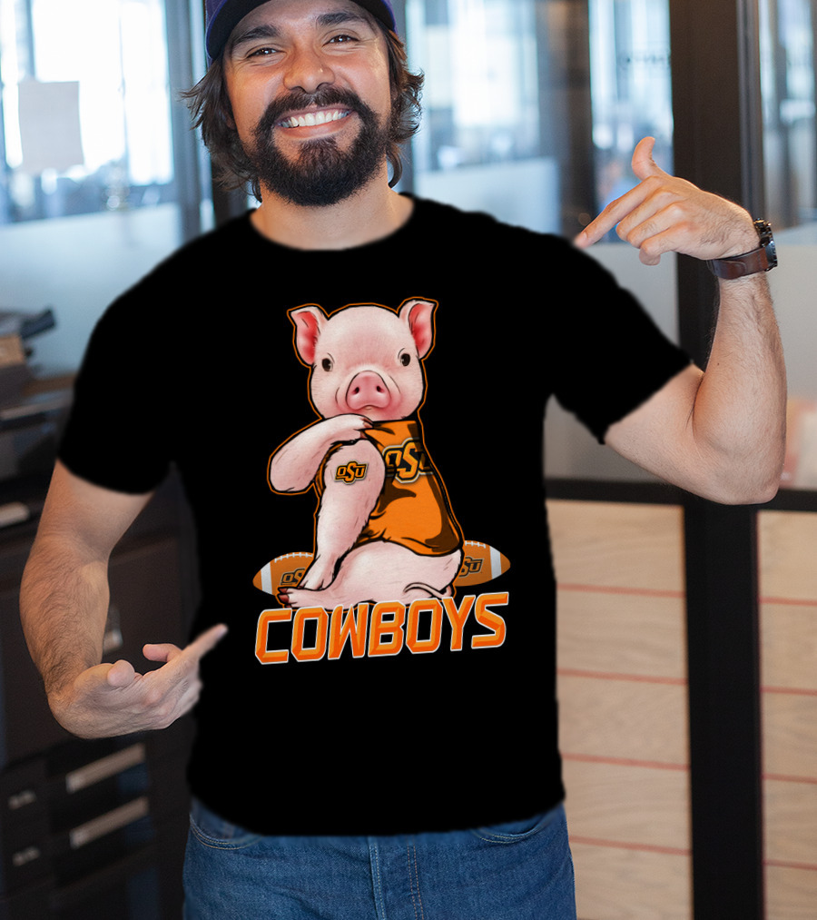 OSU Pig Cowboys Football Oklahoma State T-Shirt