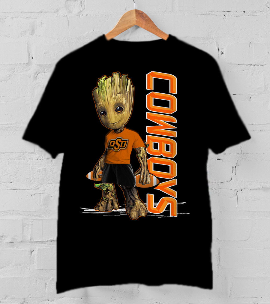 Groot OSU Cowboys Football Fan T-Shirt