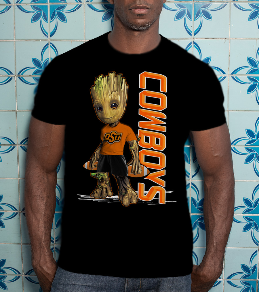 Groot OSU Cowboys Football Fan T-Shirt