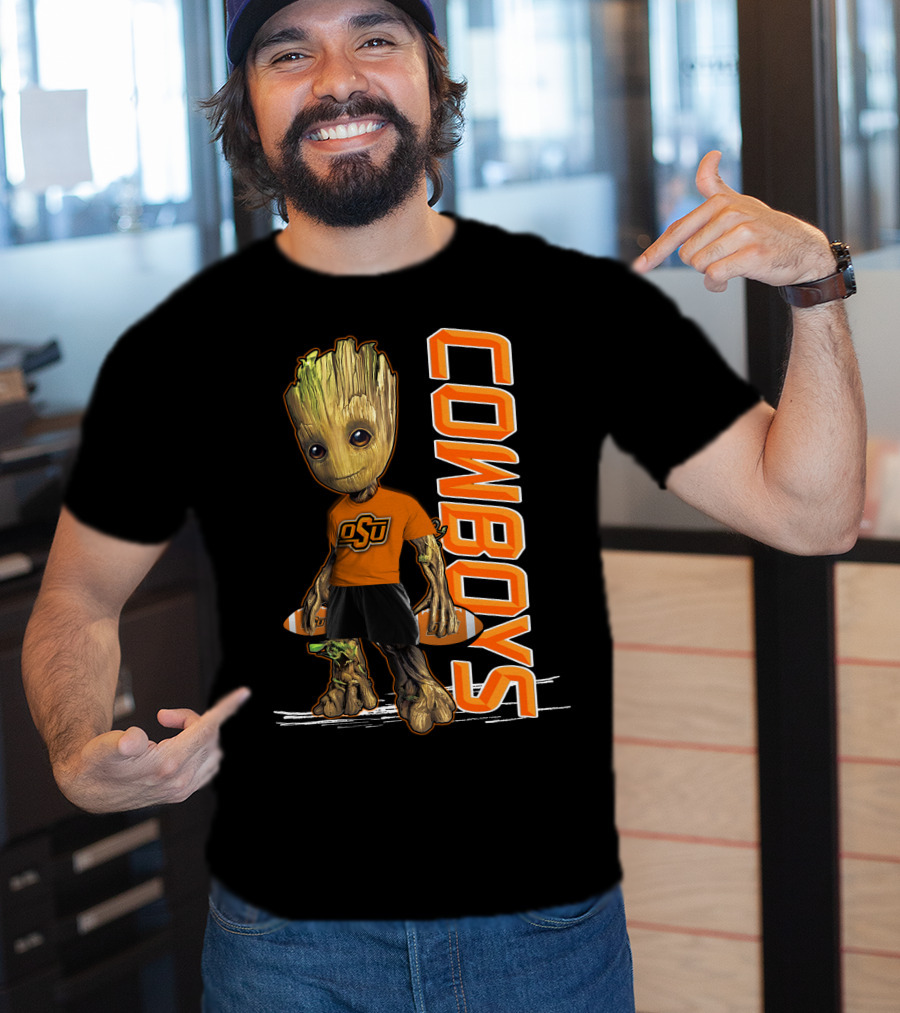 Groot OSU Cowboys Football Fan T-Shirt
